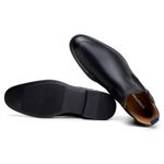 Bota Masculina Berlim Chelsea Couro Pelica Preto