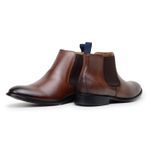 Bota Masculina Madrid Chelsea Couro Havana