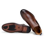 Bota Masculina Madrid Chelsea Couro Havana