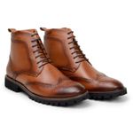 Bota Brogue Ravena Couro Whisky