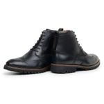 Bota Brogue Ravena Couro Preto 