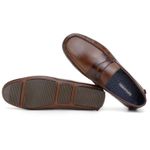 Mocassim Masculino Sopraffino Drive Couro Havana