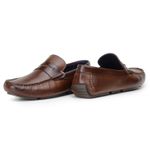 Mocassim Masculino Sopraffino Drive Couro Havana