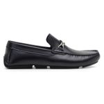 Mocassim Masculino Sopraffino Drive Fivela Couro Preto