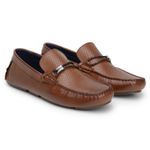 Mocassim Masculino Sopraffino Drive Fivela Couro Whisky