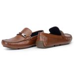 Mocassim Masculino Sopraffino Drive Fivela Couro Whisky