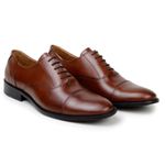 Sapato Masculino Oxford Londres Couro Conhaque 