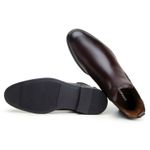 Bota Masculina Chelsea Munique Couro Chocolate