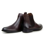 Bota Masculina Chelsea Munique Couro Chocolate