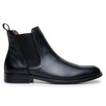 Bota Masculina Chelsea Munique Couro Preto