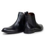 Bota Masculina Chelsea Munique Couro Preto