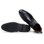 Bota Masculina Chelsea Munique Couro Preto