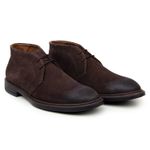 Bota Ankle Boot Moscou Camurça Aged Café