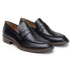 Sapato Masculino Paris Loafer Couro Preto