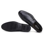 Sapato Masculino Genova Loafer Couro Preto 