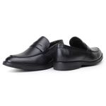 Sapato Masculino Genova Loafer Couro Preto 