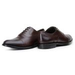 Sapato Masculino Oxford Brogue Couro Chocolate