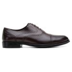 Sapato Masculino Oxford Brogue Couro Chocolate