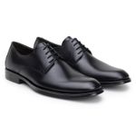 Sapato Masculino Bari Derby Couro Preto 