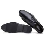 Sapato Masculino Bari Derby Couro Preto 