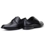 Sapato Masculino Bari Derby Couro Preto 