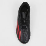Chuteira Deportivo II Society Infantil Adidas - Preto + Vermelho