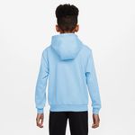 Blusão Moletom Nike Club Fleece Infantil - Azul 