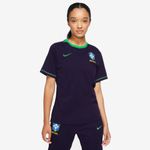 Camiseta Nike Brasil Travel Feminina - Azul Marinho