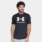 Camiseta Under Armour Sportstyle Masculina - Preto+Branco