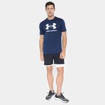 Camiseta Under Armour Sportstyle Masculina - Marinho+Branco