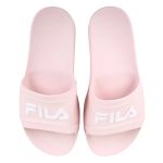 Chinelo Slide Fila Sleek Feminino - Rosa+Branco