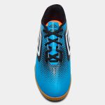 Chuteira Futsal Umbro Cannon Unissex - Azul+Branco