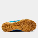 Chuteira Futsal Umbro Cannon Unissex - Azul+Branco
