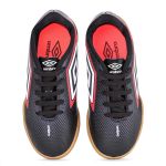 Chuteira Futsal Umbro Cannon Unissex - Preto+Vermelho