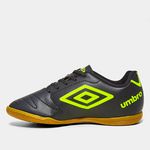 Chuteira Futsal Juvenil Umbro Class 2.2 - Preto+Limão