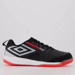 Chuteira Futsal Umbro Pro 5 Bump - Preto+Prata