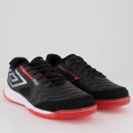 Chuteira Futsal Umbro Pro 5 Bump - Preto+Prata