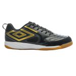 Chuteira Futsal Umbro Pro 5 Bump Club - Preto+Dourado