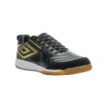 Chuteira Futsal Umbro Pro 5 Bump Club - Preto+Dourado