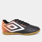 Chuteira Futsal Juvenil Umbro Warskin Unissex - Preto+Branco