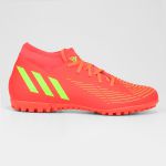 Chuteira Society Adidas Predator Edge 4 S TF - Laranja+Verde