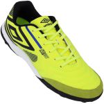 Chuteira Society Umbro Pro 5 Bump Club Unissex - Verde Limão+Preto
