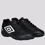 Chuteira Society Juvenil Umbro Class 2.2 - Preto+Branco