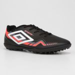 Chuteira Society Juvenil Umbro Prisma - Preto+Branco