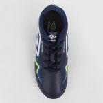 Chuteira Society Juvenil Umbro Prisma Unissex - Branco+Verde