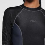  Camiseta Fila Water Sports Manga Longa Feminina Preto