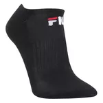 Kit Meia Fila Cano Curto Logo c/ 3 pares - Preto branco e mescla 34/38