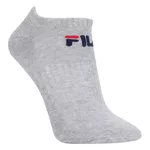 Kit Meia Fila Cano Curto Logo c/ 3 pares - Preto branco e mescla 34/38