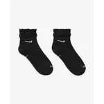 Meia de Treino Nike Everyday Com Babado - Preto