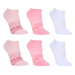 Meia Unissex Under Armour Essentials Invisivel - Pacote com 6 pares - Rosa